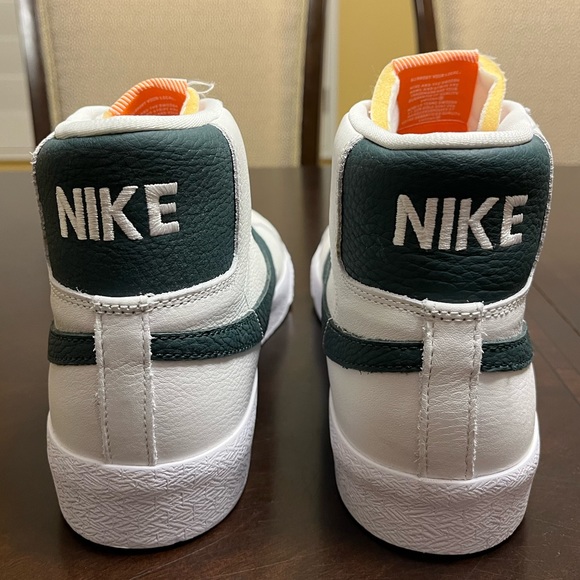 New Nike Blazer Mid ISO SB White Green Sneaker Shoes Size US 11 - Picture 10 of 14